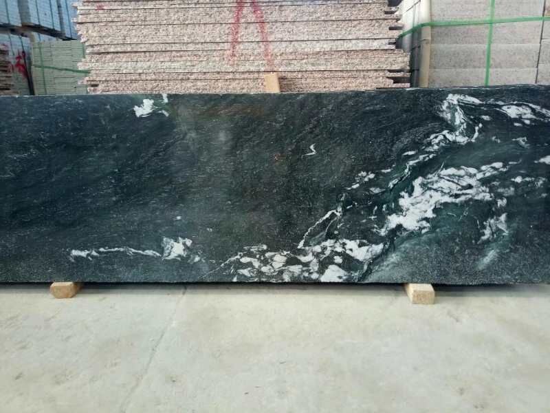 Cosmic Green - Titanium Green Granite project stone.jpg