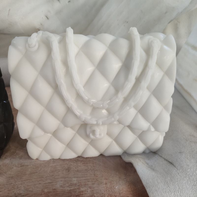 Pure white marble bag