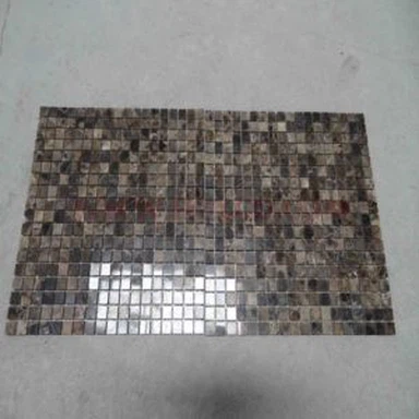 Dunkle Emperador Marmor Mosaik