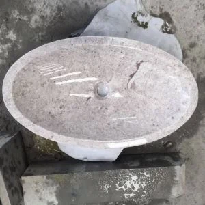 Ellipse Granit Waschbecken
