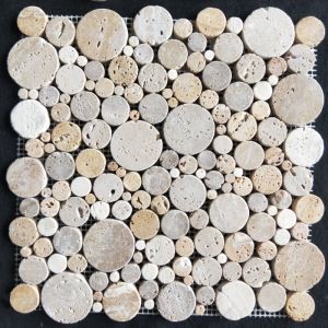 Beige Travertin Mosaik