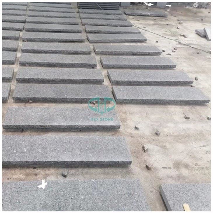 Angola Black Granite Outdoor Steps