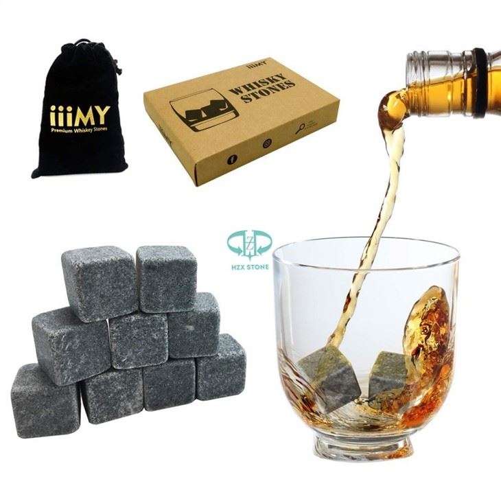 Boutique Whisky Stone Gift Box Contains 9 Pcs And Bags