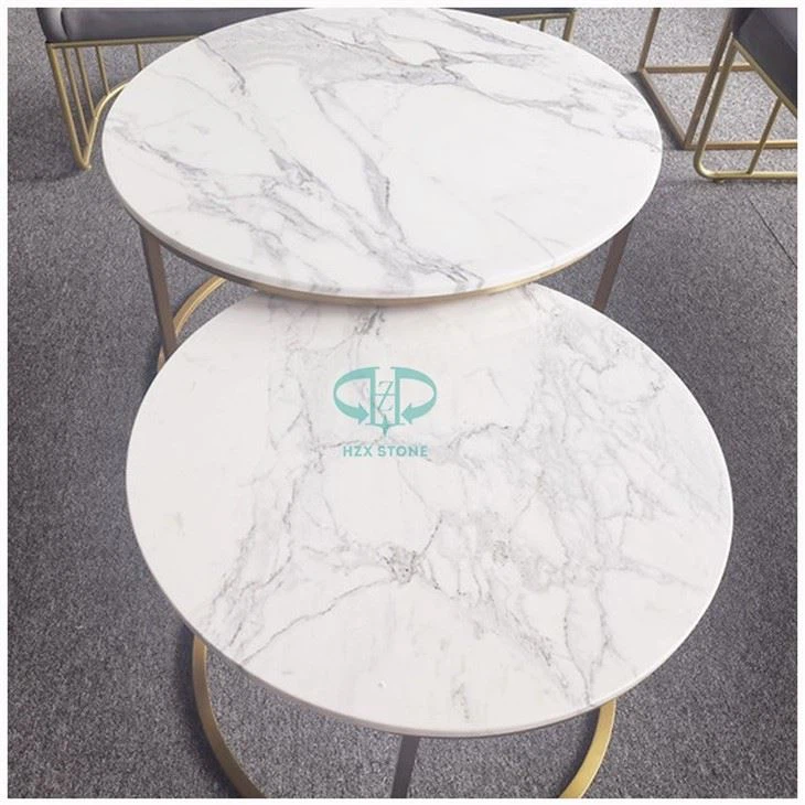 Nordic Marble Nesting End Tables