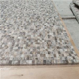 Silbergraues Travertin-Mosaik