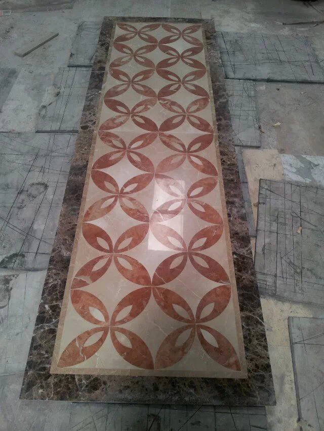 HallWay Waterjet Medallion Tiles